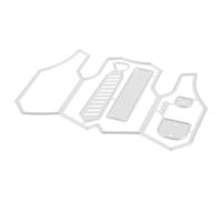 HOODANCOS Carbon Steel Cutting Dies for Card Making and Crafts, Simple Design with Reliable Texture, Silver Cutting Supplies for DIY Embossing and Creative Shape Making