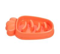 HOODANCOS Carrot-shaped Slow Feeder Bowl for Dogs and Cats Large Capacity Interactive Pet Feeding Dish Design to Prevent Obesity and Promote Healthy Eating Orange