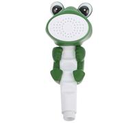 HOODANCOS Cartoon Frog Handheld Shower Head for Bath with Suction Cup Mount Interactive Water Spray for Boys and Suitable for Bathroom Fun and Bath