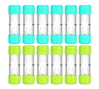 HOODANCOS Case Leakproof Storage Box 12pcs with Separated Compartments, Pocket Size Travel-Friendly Design for Soft and Trial Lenses for Vacations and Business