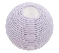 HOODANCOS Cat Sisal Rope Interactive Scratching Ball Toy with Holes Sturdy Purple Sisal Fiber for Indoor Kitten Play and Chewing