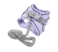 HOODANCOS Cat Vest Harness Leash Set with Reflective Strips, Xxs Purple Multi-functional Pet Harness for Small Cats and Kittens, Household Safety Walking Accessory