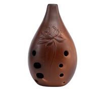 HOODANCOS Ceramic 10 Holes Xun Instrument Chinese Ancient Ocarina for Beginners and Artists Featuring Multi-Key Play for Traditional Music Assorted style