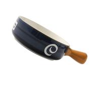 HOODANCOS Ceramic Baking Bowl with Handle for Soup Salad Fruit Dessert Storage Smooth Surface Oven-Safe Mixing Bowl for Hot and Cold Meals Easy to Clean and Store