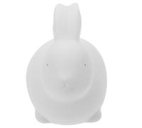 HOODANCOS Ceramic Bunny Figurine Small White Rabbit Decor Delicate Compact Porcelain Ornament for Home Office Desktop Decoration Gift for Rabbit Lovers