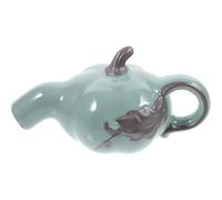 HOODANCOS Ceramic Floating Teapot Fountain Tabletop Ornament with Sturdy, Fade-Resistant Finish for Unique Desktop Fountain Decoration and Invisible Water Flow Scene