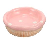 HOODANCOS Ceramic Hamster Food Bowl Anti-tip Smooth Surface Small Pet Feeding Dish for Hamsters Chinchillas Rabbits Rat Food Container Safe and Easy to Clean