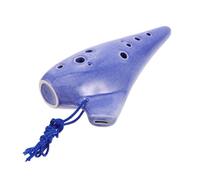 HOODANCOS Ceramic Ocarina Chinese Wind Instrument for Beginners with Protective Case and Songbook Educational Musical Flute for S Practice at School and Home