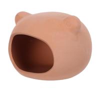 HOODANCOS Ceramic Reptile Hideout Cave for Frogs and Toads, Natural Environment Simulation Shelter Wellbeing, Terrarium and Aquarium Small Animal Hideout