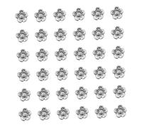HOODANCOS Charms 100pcs Sunflower Vintage Tibetan Silver Alloy 8mm Spacer Beads Decorative Accessories with Unique DIY Style for Jewellery Making and Art Craft