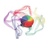 HOODANCOS Classical Hand Drum with Ribbons for Dance Performances Lightweight Tambourine Musical Instrument for Adults Elegant Percussion Prop for Stage and Party Use