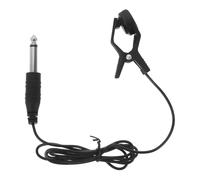 HOODANCOS Clip-On Acoustic Guitar Pickup with Built-in Tapping Microphone and Tuner, Universal Piezo Transducer for Electric and Classical Guitars, Acoustic Instrument Preamp for Easy