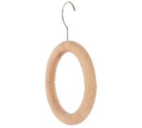 HOODANCOS Clothes Storage Ring Wooden Grain Circle with Hook, Multipurpose Scarf Hanger Suitable for Closet and Scarf Display
