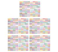 HOODANCOS Colour Coded Round Essential Oil Bottle Cap Stickers Strong Adhesive for Organising Essential Oil Containers