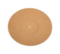 HOODANCOS Cork Vinyl Record Mat with Groove Shock-absorbing Turntable Pad for Phonograph and Record Player Vibration-reducing Protective Mat for Home Use