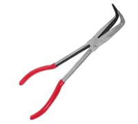 HOODANCOS Crucible Bowl Fire Tongs: Bent Nose Long Reach Pliers 90 Degree Jewelry Melting Tools for Metalworking Precision Crafting Accessories