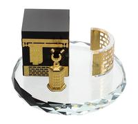 HOODANCOS Crystal Kaaba Model Home Table Decor with Light and Shadow Effects, Saudi Arabia Souvenir for Islamic Home and Office Decoration