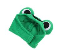 HOODANCOS Cute Frog Shaped Small Pets Hat Breathable Hamster Cap Soft Chinchilla Headwear for Party Photography and Cosplay