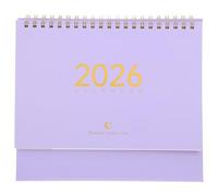 HOODANCOS Daily Desk Calendar Compact Monthly Planner Organizer for Office Workspace with Habit Tracker and Yearly Schedule View Paper Desktop Tabletop Ornament