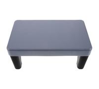 HOODANCOS Decorative Step Stool Toilet Training Seat Multi Functional Use Child Friendly Design Thickened Pp Material Simple Stylish Black Potty Training Bathroom Footstool for Adults