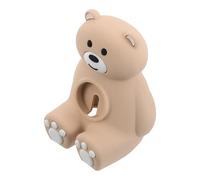 HOODANCOS Desktop Watch Holder Stand with Bear Shape Pink Silicone Compatible for Smartwatch Charging on Nightstand