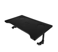 HOODANCOS Detachable Black Wheelchair Dining Table Tray with Cup Holder, Lightweight Universal Wheelchair Accessory for Adults and Seniors, Foldable Lap Tray for Eating and Mobility Aids