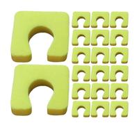 HOODANCOS Disposable Foam Toe Separators Promotes Sanitary Practices and Improves Foot Posture 200pcs Yellow Eva Material for Pedicure and Nail Art for Home and Pilates Use
