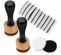HOODANCOS Distress Ink Pads Set for Card Making with Mini Round Blending Foam Pads, 2 Handles and 14 Refill Sponges, Ink Blending Tool for Embossing and Craft Art Supplies