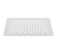 HOODANCOS DIY Carbon Steel Rectangular Grid Frame Cutting Die, Silver Metal Embossing Stencil for Paper Crafting, Card Making, and Scrapbooking Tools