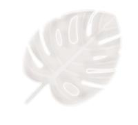 HOODANCOS DIY Silicone Mold 3 Pcs Coaster DIY Mold Leaf Shape Irregular Lace Design Smooth Round White Silicone Easy to Demould Not Hurt Skin for Making Home Decorations