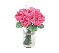 HOODANCOS Doll House Decor Vivid Miniature Potted Plant for Gardens and Eye Catching Figurine