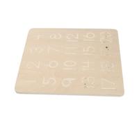 HOODANCOS Double-sided Wooden Number Tracing Board for Montessori Educational Writing Practice with Smooth Edges Safe Beech Wood Teaching Aid for Early Learning and Cognitive Skill