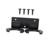 HOODANCOS Double Slot Microphone Mount Wall Holder for Handheld Mics Easy to Install Iron Mic Hanging Rack for Ktv Karaoke and Live Performances