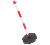 HOODANCOS Driveway Guard High Visibility Safety Post 32 Inch Plastic Traffic Bollard with Multi-Functionality and Wheels for Temporary Road Warning
