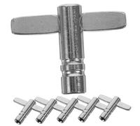HOODANCOS Drum Keys Set Practical Easy to Operate Stainless Steel 6pcs Drum Tuning Regulators Accessories