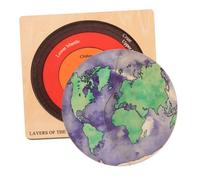 HOODANCOS Earth Structure Puzzle for Educational Geography DIY Globe Model Cognitive Learning Kit with Precise Craftsmanship for Early Development and Fun Decoration