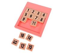 HOODANCOS Educational Sliding Number Puzzle for Intelligence Development Brain Teaser Game Smoothly Painted Number Board Puzzle for Cognitive Learning and Hands Skills
