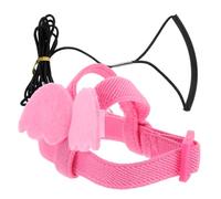 HOODANCOS Elastic Lightweight Parrot Harness Bird Leash for Outdoor Training and Flying Safety Easy to Wear and Remove Portable Traction Decorative Bird Harness for Long-tail Parrots Pink