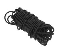 HOODANCOS Elastic Round Cuff Cord Black Elastic Shoelaces for Casual Sneakers Stretchy Replacement DIY Craft Cord for Shoes and Yards