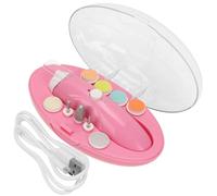 HOODANCOS Electric Nail Clipper Set with Night Light Design and Abs Material for Safe and Quick Nail Trimming, Suitable for Infants, Portable Newborn Grooming Kit