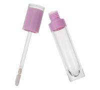 HOODANCOS Empty for Lip Tube Set Portable Gloss 8ml Plastic 4pcs Containers and Holder Organizer Oil Liquid Travel Makeup