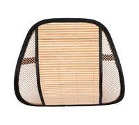 HOODANCOS Ergonomic Lumbar Support Cushion for Car Seat and Office Chair Breathable Bamboo Back Pad Portable Lower Back Relief Pillow Cooling Seat Backrest for Driving and Home Use