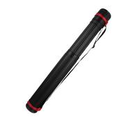 HOODANCOS Extendable Poster Tube for Students, PVC Black Shoulder Carry | Telescoping Storage with Spiral Opening, Adjustable Strap, Archive Use for Drawings and Backdrops
