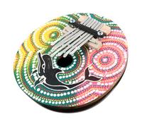 HOODANCOS Finger Piano Handcrafted Painted Coconut Shell Compact Multi-color Musical Toy for Adults and Home Use