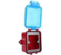 HOODANCOS Fire Call Point Shield Manual Fire Button Guard Waterproof Plastic Cover for Fire Alarm Button System Sensor Sap-M001fs Indoor Outdoor
