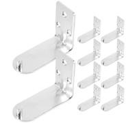 HOODANCOS Fire Extinguisher Wall Hook L Shaped Iron 10 Pcs Mounting Bracket Space-Saving Fire Safety Installation for Warehouses