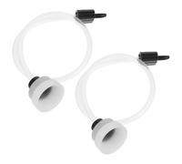 HOODANCOS Flexible Vacuum Sealer Hose Replacement Kit Extend Shelf Life and Remove Air 2pcs Plastic Material with White Colour for Food Preservation and Packaging Compatible Kitchen