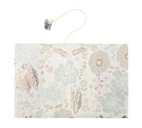 HOODANCOS Floral Fabric Book Cover Protector with Full Protection and Soft Touch Stylish Green Cloth Book Sleeve for Journals and Planners for Everyday Use