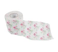 HOODANCOS Floral Patterned Toilet Paper Roll Made from Wood Pulp, Resistant to Tearing and Visually Appealing with Unique Design, for Office and Travel Use