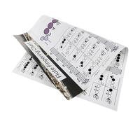 HOODANCOS Flute Chord Chart Poster for Beginners Practice Guide with Fingering Display Useful Music Theory Reference Tool for Student Learning and Teaching Aid